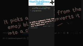 Generate a Random Emoji in 1 Line in JavaScript | Dev Ninja Moves 104 #shorts #coding
