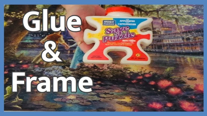 How to Glue 1000 Piece Puzzles Together in Minutes - Frame a Puzzle without  Glue? 