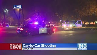 Car-to-car shooting investigation underway in Stockton