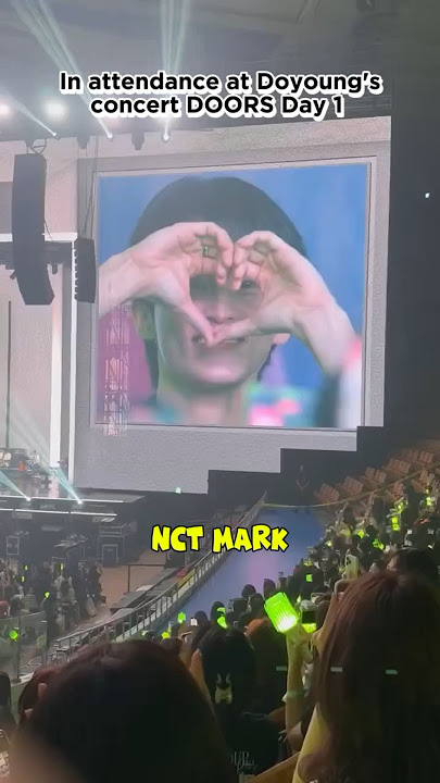 In attendance at Doyoung's concert DOORS Day 1 #doyoung #nct #doyoungnct #marklee #seungkwan #riize