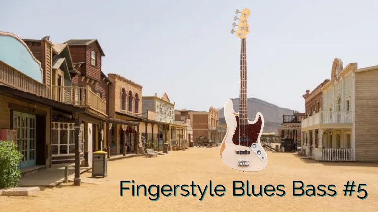 Fingerstyle Blues Bass #5 (free tabs) - YouTube