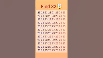 find 32 🧠 #iq #shorts #trending #reels #find #maths #puzzle