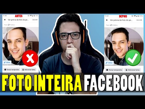 Como colocar FOTO INTEIRA no perfil do Facebook