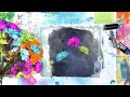 Botanical Gel Printing with Crazy Daisies