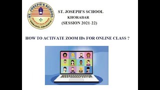 HOW TO ACTIVATE ZOOM IDs FOR ONLINE CLASS ? screenshot 1