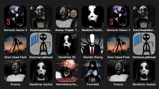 Demonic Manor 3, Scary Hospital Escape, Granny Chapter Two, Slendrina: The School, Siren Head Field screenshot 3