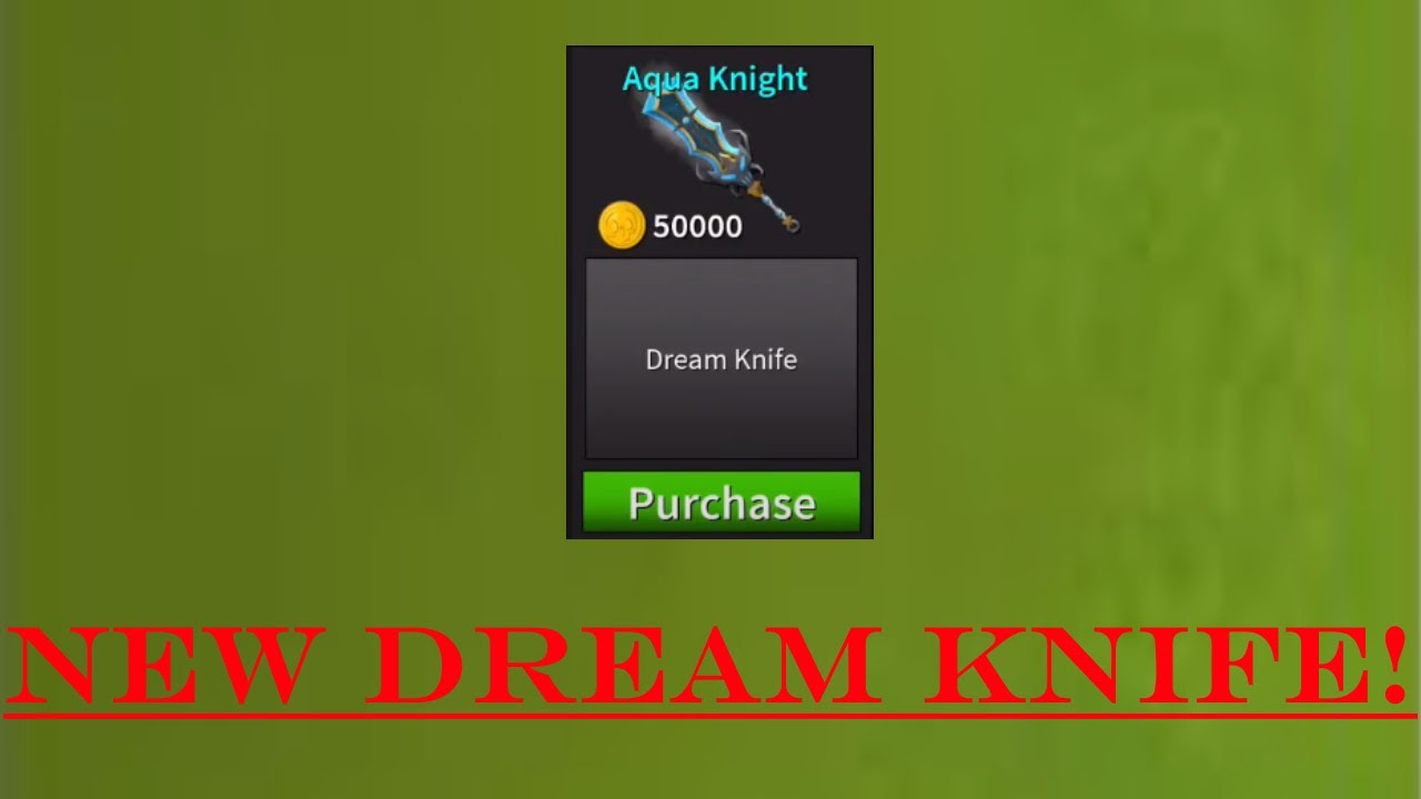 New Aqua Knight Dream Knife (ROBLOX Assassin) YouTube