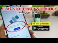 How to fix google play store try again problem || google play store not working