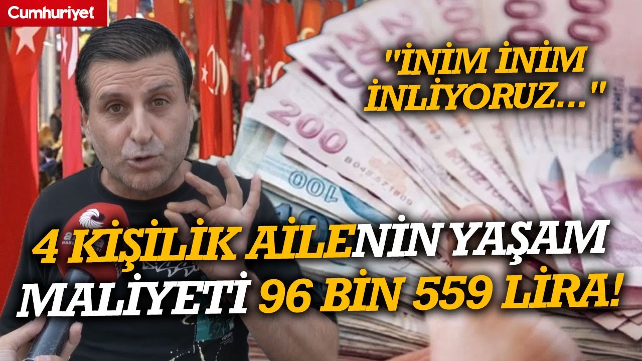 4 kişilik ailenin yaşam maliyeti 96 bin 559 lira! 