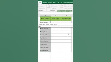 Cara memisahkan nama depan dengan Split Text To Column.#shorts  #excel #belajarexcel #excelitumudah