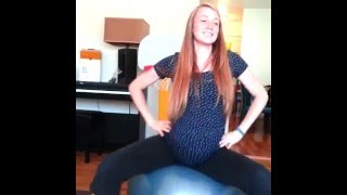 Shake It Off Overdue Pregnant Wife On The Exercise Ball