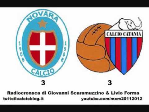 NOVARA-CATANIA 3-3 - Radiocronaca di Giovanni Scar...