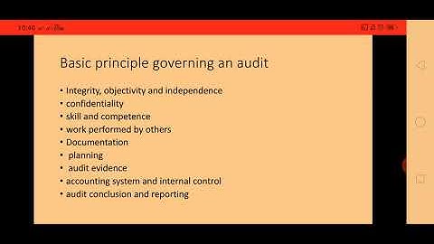 Basic principles governing an Audit by Dr.Sneha Babel for b.com.3rd year