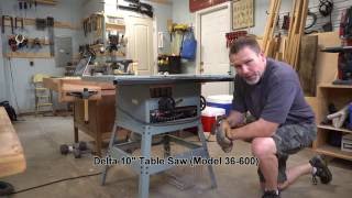 Replacing Belt and Brushes on Delta Table Saw