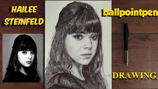 Hailee Steinfeld Drawingballpoint Pen Art Dc77Art50