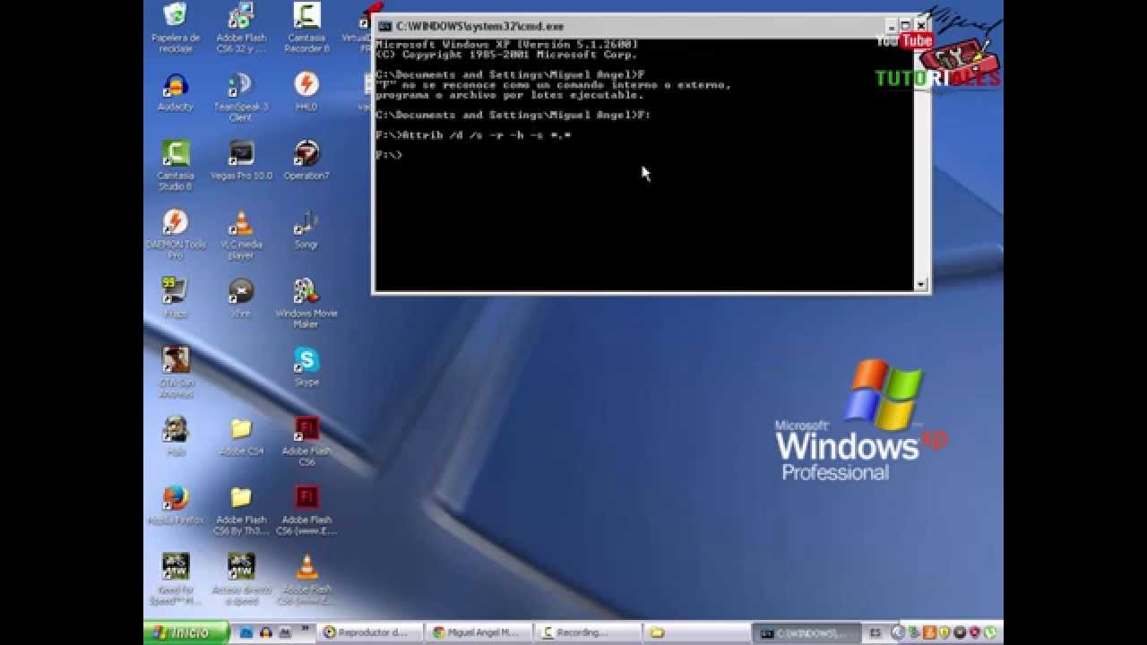 Como vacunar memorias USB con CMD - YouTube