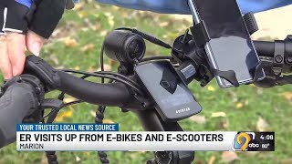 Cedar Rapids emergency room visits are rising due to e-bike and e-scooter accidents