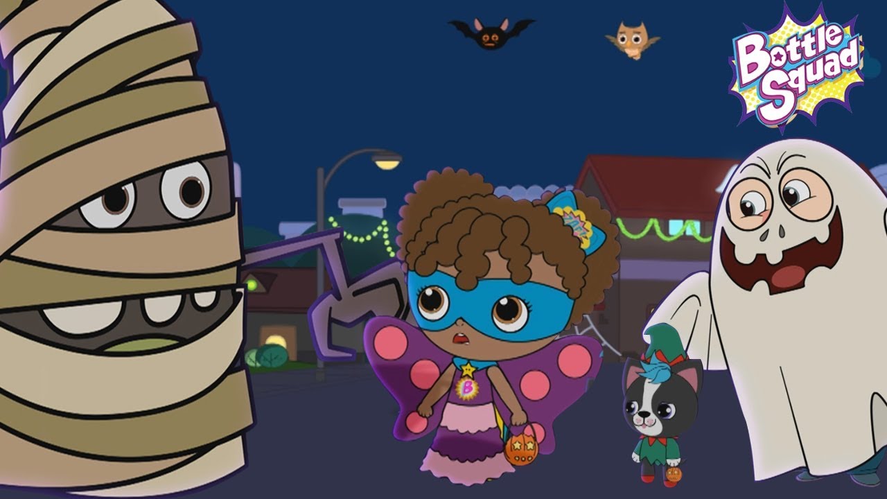 Its Halloween Night | Scary Rhymes For Kids | Bottle Squad Halloween Song | Kids Songs