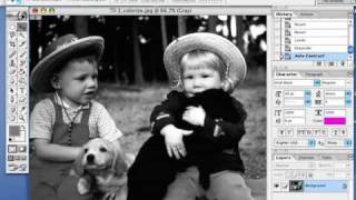 Photo Editing #3: Soft Colorize of Black & White [PhotoShop] screenshot 2