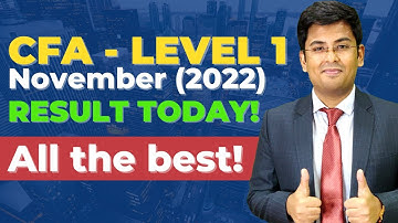 CFA Level 1 | CFA November (2022) Result | ALL THE BEST | Gourav Kabra