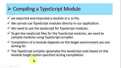 Module in typescript / import and export keywords in typescript to use module