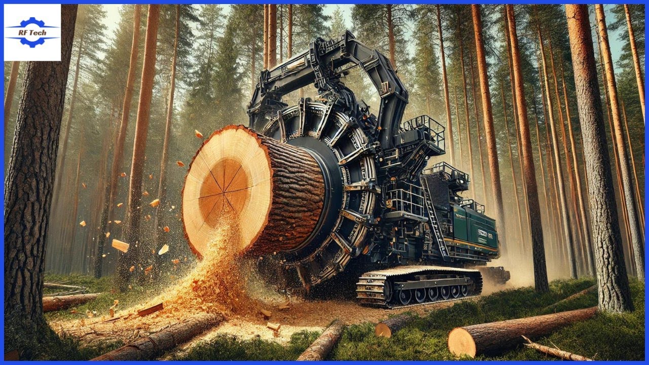 Extreme AMAZING DANGEROUS Big Chainsaw Cutting Tree Machines - YouTube