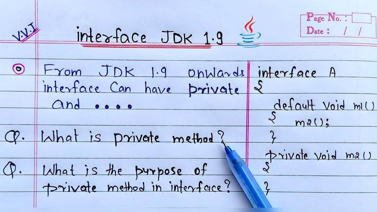 Interface JDK 1.9 in Java | private method in interface(Java) - YouTube Interface Jdk 1.9 In Java | Private Method In Interface(Java) - Youtube