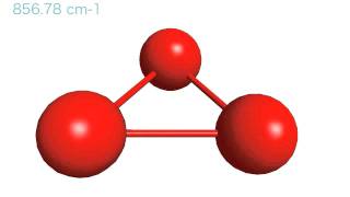 Vibration of an ozone molecule