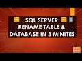 How to Update Column Name and Rename Table in SQL Server?