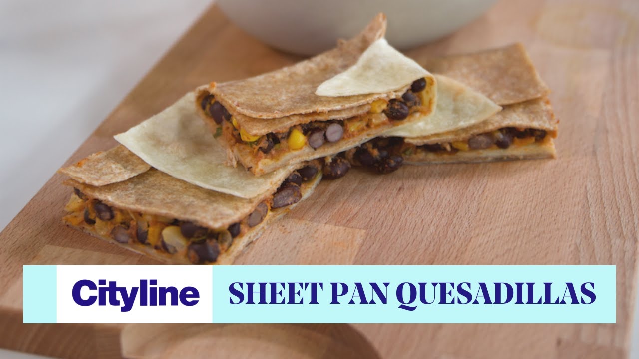 Ree Drummond's Chicken Chili Sheet Pan Quesadilla