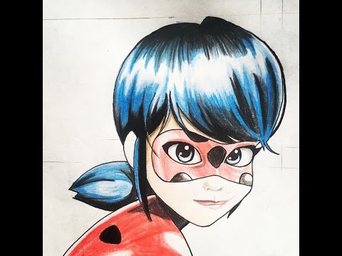 How to draw Miraculous ladybug (step by step tutorial)