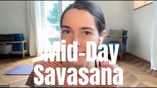 Midday De-Stress 😴 Simple Restorative Yoga Savasana