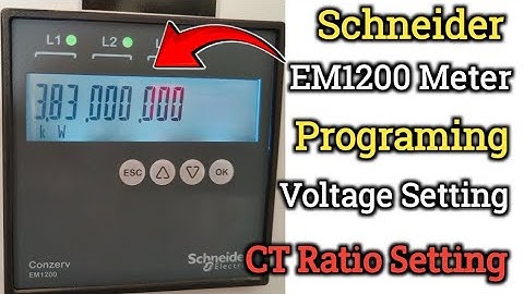 Conzerv Em1200 Meter । em1200 setup। Schneider electric। Conzerv programing। Conzerv em1200 meter।