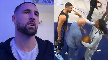 Klay Thompson GOES OFF on Ja Morant after they got into it after the game 😳