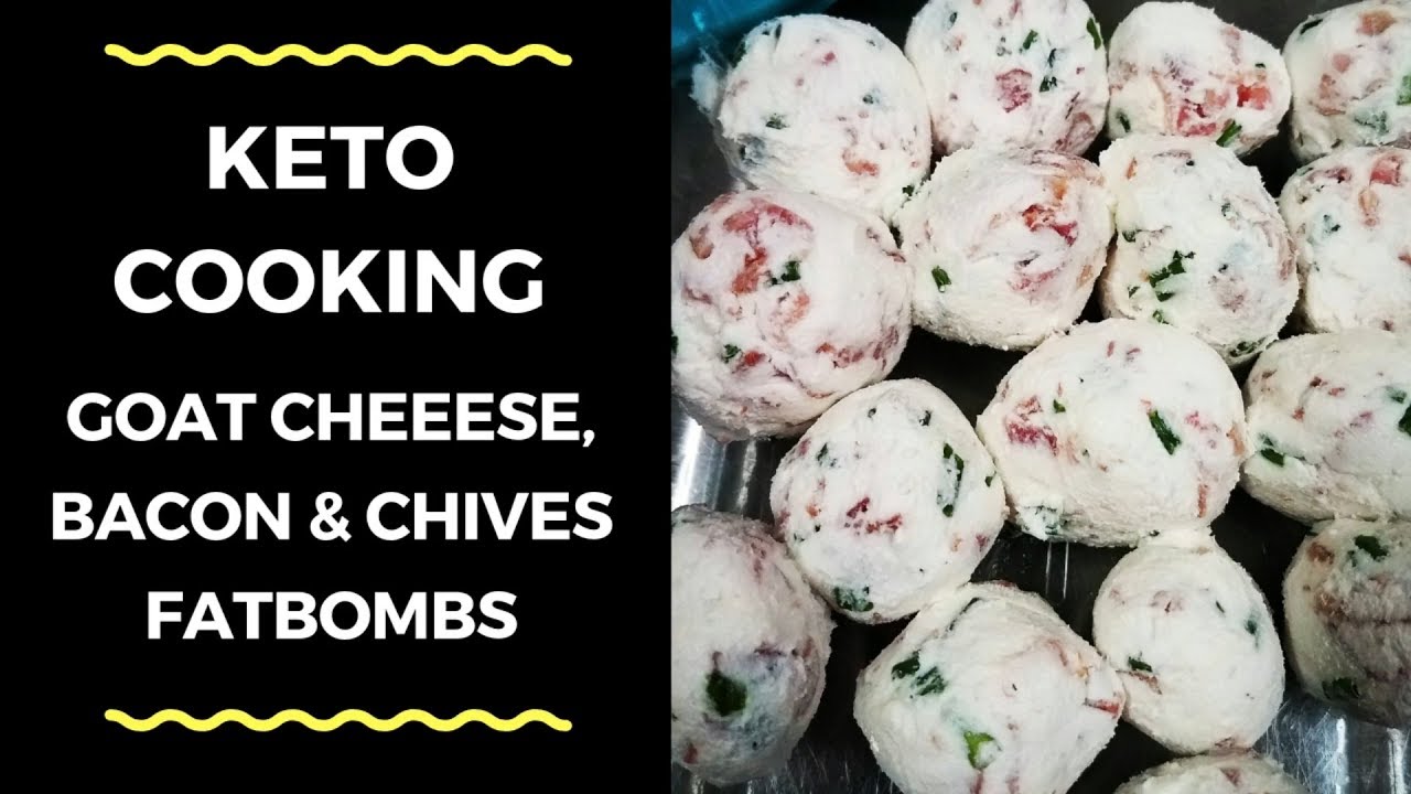 Keto Goat Cheese, Bacon & Chives Fat Bombs 3 ingredients! YouTube