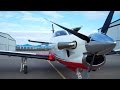 PPL / IFR Turboprop Flying - TBM850 - Turbine engine start - ATC audio + Ferrari :)
