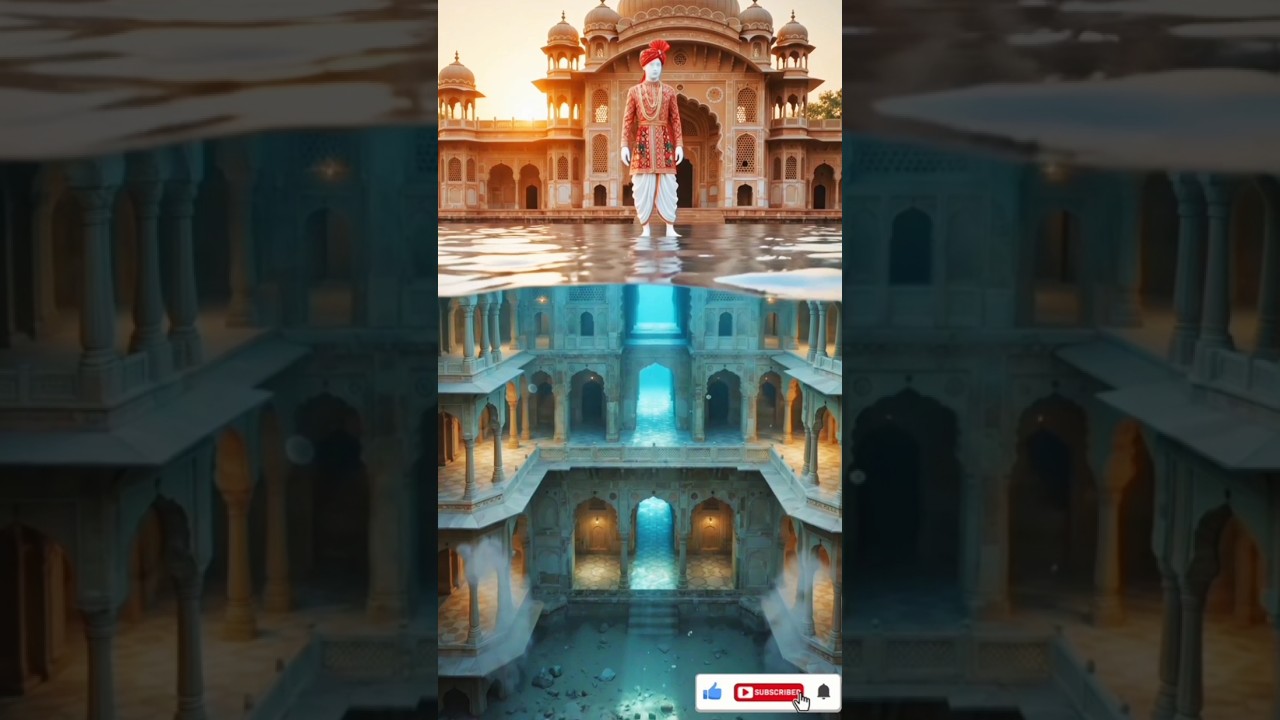 जयपुर मानसागर झील में बसा जल महल       #जयपुर