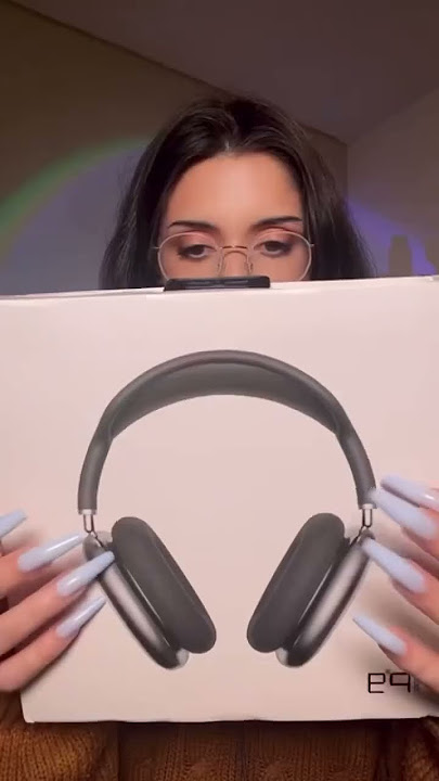 ASMR f@ke AirPods Max unboxing 👁️👄💗 #shorts #asmr #short
