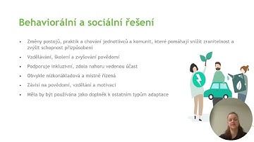 Climate Adaptation Strategies and Solutions Training Course - SuPeRBE Project - CZ