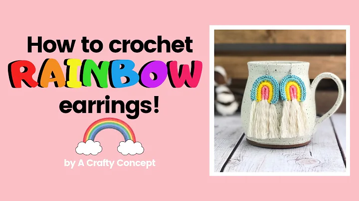Create Vibrant Rainbow Earrings with this Free Crochet Pattern