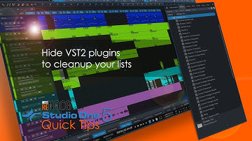 Studio One Quick Tip: Hide VST2 plugins to cleanup your instrument and effect lists