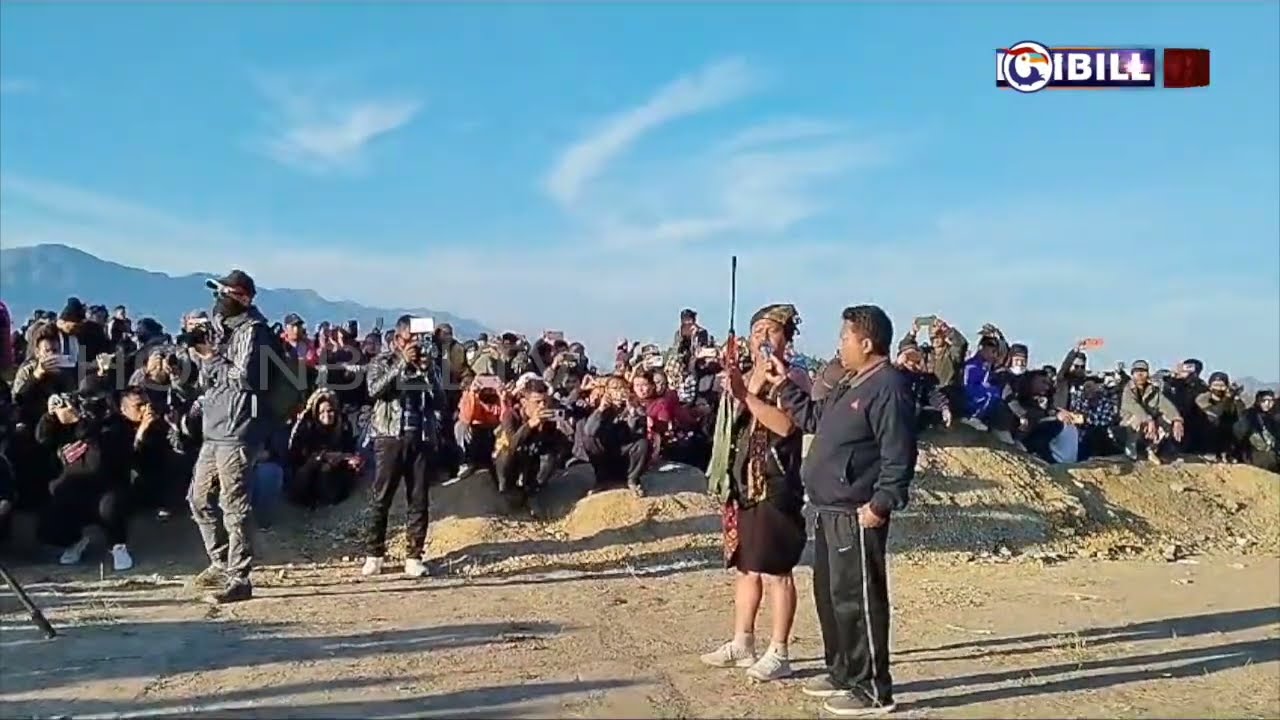 GUN SALUTE GIVEN TO VICTIMS OF ETHNIC VIOLENCE IN MANIPUR