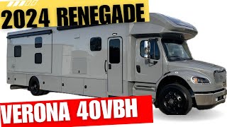 2024 Renegade Verona 40VBH Bunkhouse | Interior + Exterior WALK THROUGH Freightliner Super C