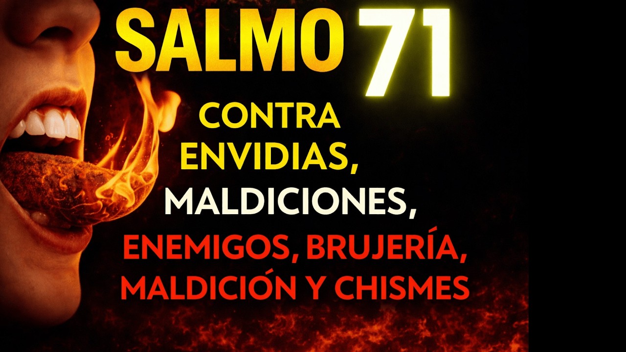 SALMO 71 DEVUELVE y ROMPE CADENAS de ENVIDIA, MALDICIÓN CHISMES, ATAQUES ESPIRITUALES al INFIERNO