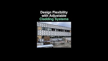 Design Flexibility with Adjustable Cladding Systems #architecture #innovation #ClipandRail