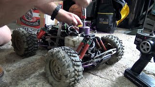 Drowned HPI Savage21 Nitro RC Truck Will It Run Again?