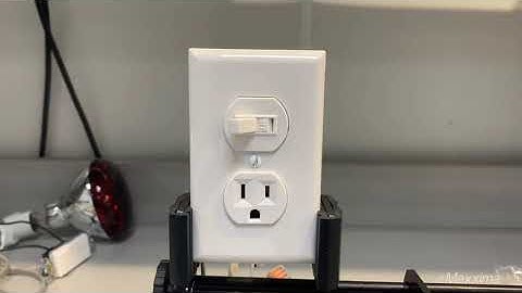 Maxxima Single Pole Combination Toggle Light Switch and Outlet, White, Wall Plates Included (2 Pack)