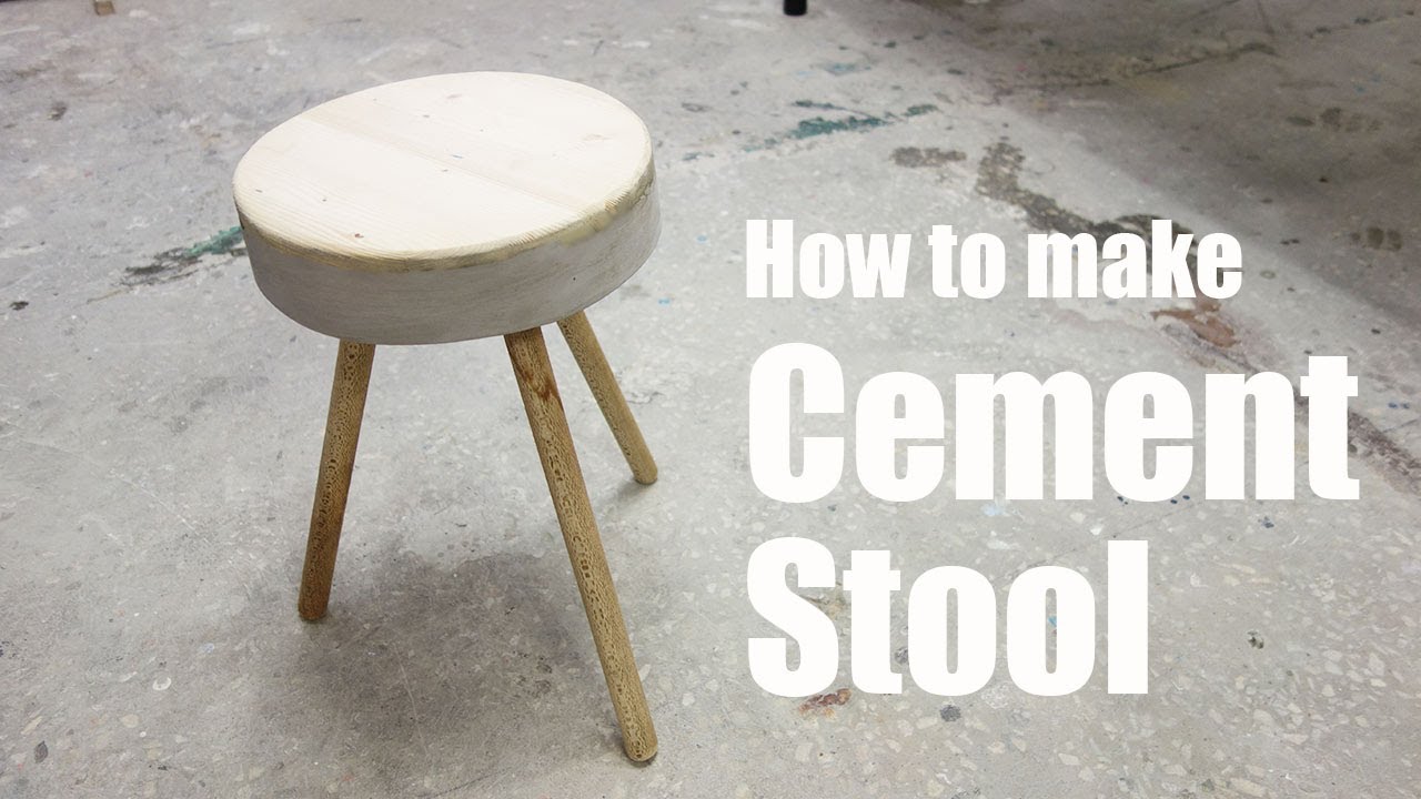 DIY home decor : cement stool making - YouTube