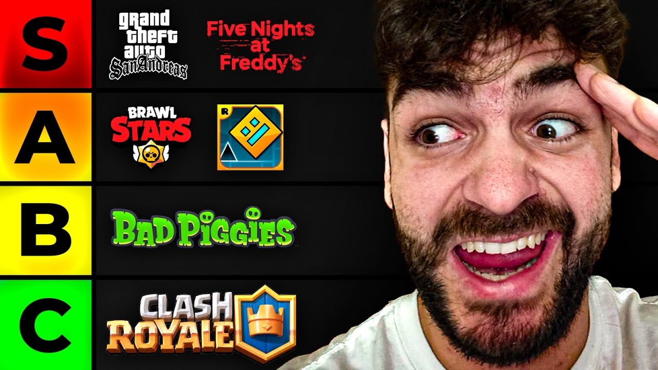 He jugado +100 JUEGOS y esta es mi TIERLIST DEFINITIVA!