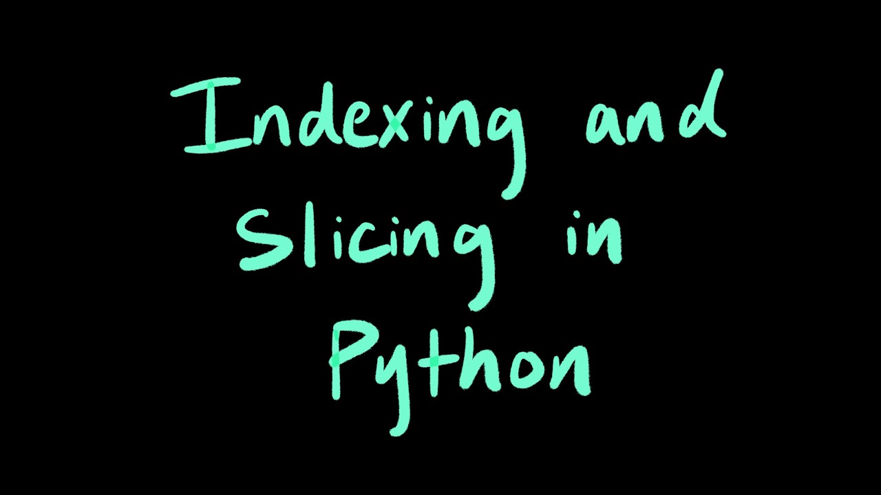 Python Tutorial: Basic String Indexing and Slicing - YouTube